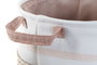 DKD Home Decor Surtido de 2 Cestas para la Ropa en Rosa Palo y Gris