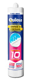 QUILOSA Silicona Ácida Transparente Antimoho para Cocina y Baño