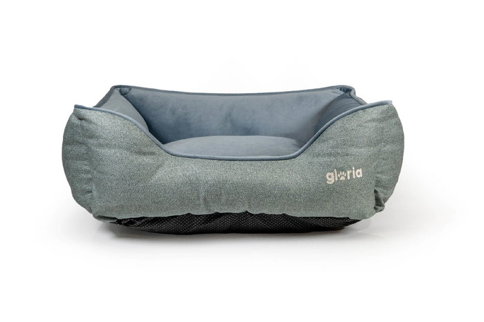 Gloria Cuna Rectangular Cadaqués 80x65 cm Azul con Cremallera Interior Extraíble y Relleno Reciclado Gloria Cuna Rectangular Cadaqués 80x65 cm Azul con Cremallera Interior Extraíble y Relleno Reciclado