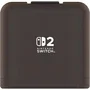 Hori HOR4961818039858 - Funda Protectora de Transporte para Nintendo Switch 2, Resistente a Golpes y Arañazos, 24 Compartimentos, Negra