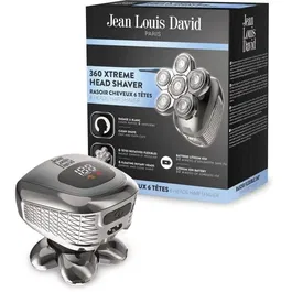 Jean Louis David JLD 360 XTREME HEAD SHAVER Maquinilla de Afeitar, 6 Cabezales Giratorios, 60 Min de Duración de la Batería