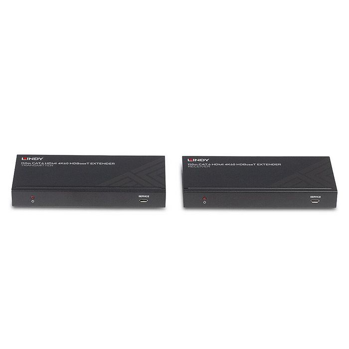 Lindy Extensor HDMI HDBaseT 18G - 150m por cable Cat.6, 4K60 HDR, IR Bidireccional, RS-232, PoC, CEC