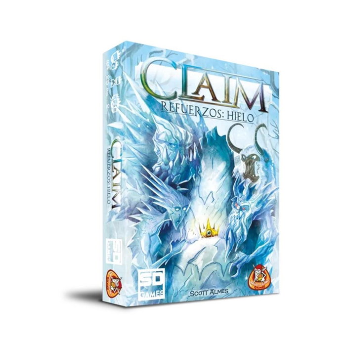 SD Games Juego de Mesa CLAIM Refuerzos: Hielo - Expansión (PEGI) para 2 Jugadores, 25 Minutos, Edad +10 Años, Compatible con CLAIM y CLAIM2