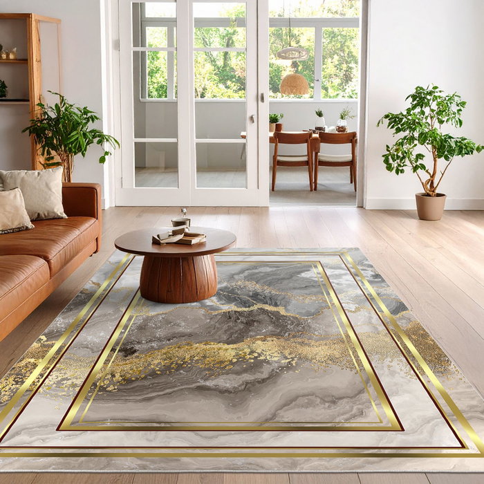 Conceptum Els2416 Alfombra de Pasillo 80x150 cm Terciopelo Antideslizante Antibacterias Lavable a Máquina