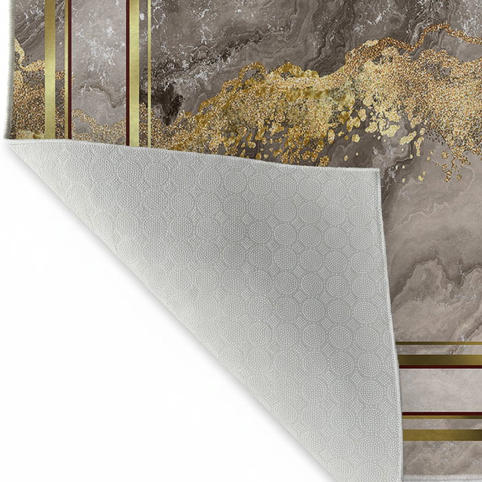 Conceptum Els2416 Alfombra de Pasillo 80x150 cm Terciopelo Antideslizante Antibacterias Lavable a Máquina