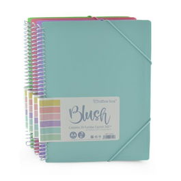 Carpeta Fundas (Tarifario) Office Box Espiral Pp A4 Blush 20 F. Surtido (4 Colores) (Set de 4)