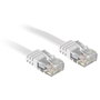 Lindy Patchcord Cat6 Plano Blanco 2m RJ-45
