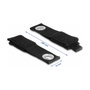 DeLOCK Correa de gancho y bucle con ojal 260 x 38 mm negro, 5 piezas