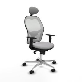 PIQUERAS Y CRESPO Silla de oficina Jorquera Gris claro y Blanco