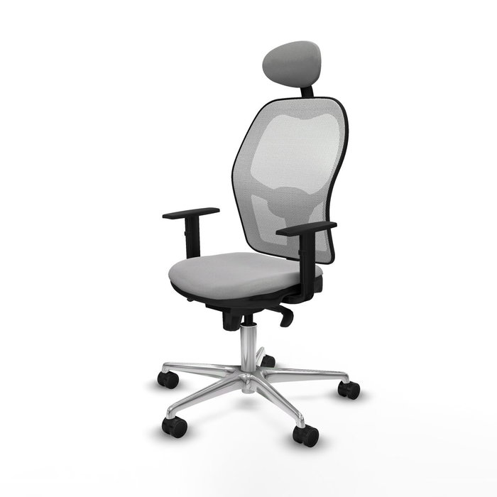 PIQUERAS Y CRESPO Silla de oficina Jorquera Gris claro y Blanco PIQUERAS Y CRESPO Silla de oficina Jorquera Gris claro y Blanco
