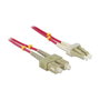 DeLOCK Cable de fibra óptica LC a SC Multimode OM4 2 m