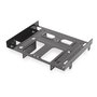 Ewent EW7002 Adaptador Bahía 5.25" para Discos Duros HDD/SSD 2.5" y 3.5" Soporte Montaje Aluminio