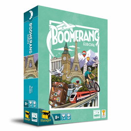 Sd games Boomerang Europa Juego de Mesa de Estrategia Familiar de Viaje por Europa - Selección y Pase de Cartas, Jugadores 2 a 4, PEGI 8
