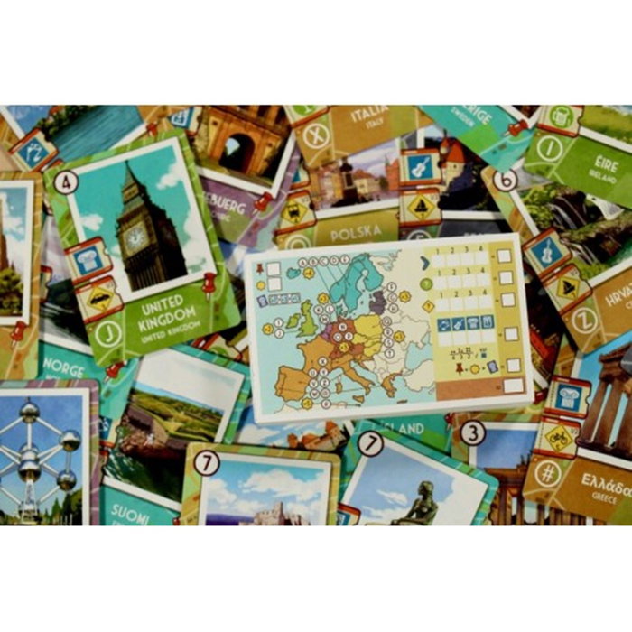 Sd games Boomerang Europa Juego de Mesa de Estrategia Familiar de Viaje por Europa - Selección y Pase de Cartas, Jugadores 2 a 4, PEGI 8