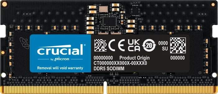 Crucial CT8G56C46S5 Módulo de Memoria 8 GB DDR5 5600 MHz SO-DIMM ECC Crucial CT8G56C46S5 Módulo de Memoria 8 GB DDR5 5600 MHz SO-DIMM ECC