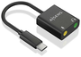 Aisens Conversor USB-C a 2x Jack 3.5 mm Negro A109-0767