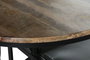 DKD Home Decor Mesa de Hierro y Mango con Diseño de Moto Desgastado Negro