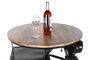 DKD Home Decor Mesa de Hierro y Mango con Diseño de Moto Desgastado Negro