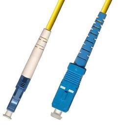 MicroConnect Cable de Fibra Óptica LC-SC Monomodo OS2 Amarillo 1m para Redes Empresariales