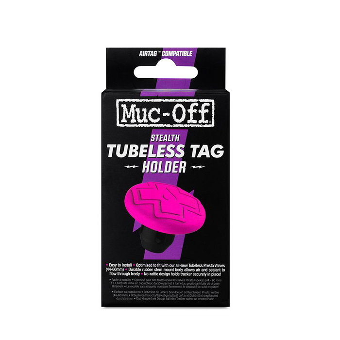 Muc-Off Soporte AirTag para Válvula Tubeless - Instalación Discreta en Neumático Trasero, Compatible con Find My Muc-Off Soporte AirTag para Válvula Tubeless - Instalación Discreta en Neumático Trasero, Compatible con Find My