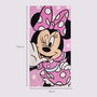 Toalla de Playa Minnie Mouse Rosa 70 x 140 cm