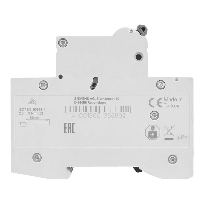 Siemens 5SL6332-6 Disyuntor en miniatura 3P 32A 400V Tipo B Siemens 5SL6332-6 Disyuntor en miniatura 3P 32A 400V Tipo B