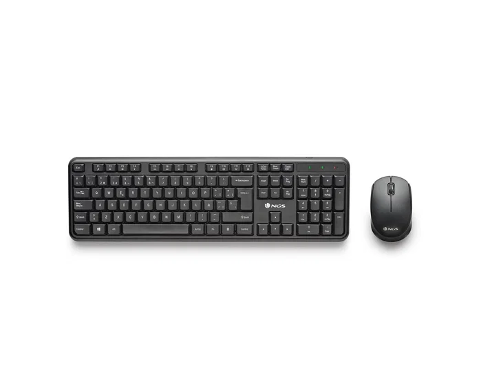 NGS Harmony Kit Teclado y Ratón Inalámbrico Español Negro NGS Harmony Kit Teclado y Ratón Inalámbrico Español Negro