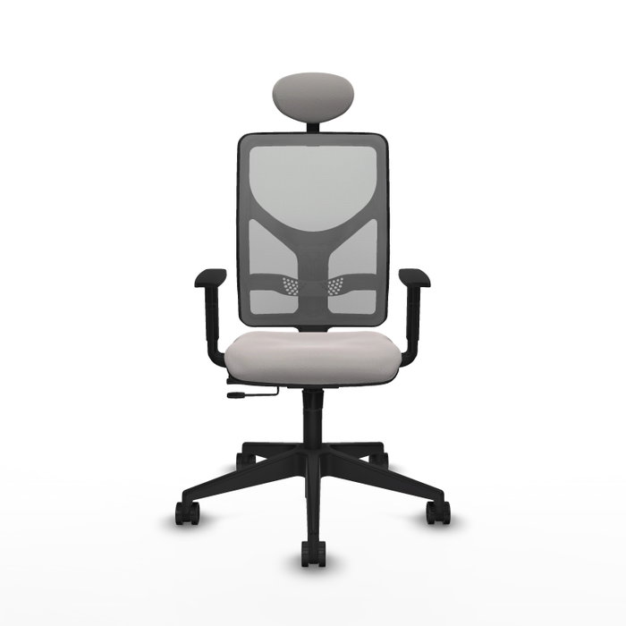 PIQUERAS Y CRESPO Silla de oficina Motilla con mecanismo Sincro/Traslack Blanco y Gris PIQUERAS Y CRESPO Silla de oficina Motilla con mecanismo Sincro/Traslack Blanco y Gris