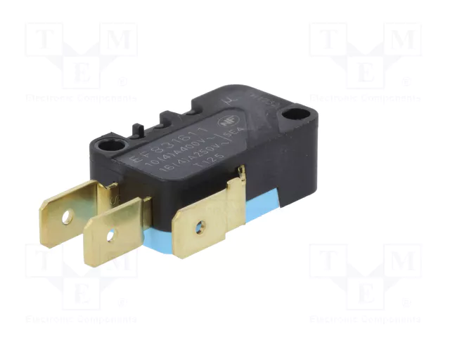 CROUZET Microconmutador SNAP ACTION 16A/250VAC SPDT sin palanca