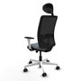 PIQUERAS Y CRESPO Silla de oficina Zulema con mecanismo Sincro/Traslack, Gris y Negro