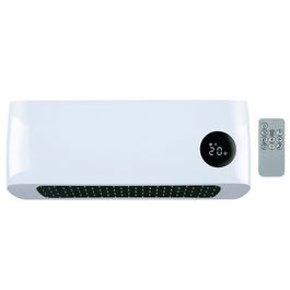 Alpina Calefactor de Pared 1000/2000 W con Termostato Ajustable, Mando a Distancia, Temporizador y Pantalla LED, Blanco, 42x10.5x17.5 cm