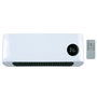Alpina Calefactor de Pared 1000/2000 W con Termostato Ajustable, Mando a Distancia, Temporizador y Pantalla LED, Blanco, 42x10.5x17.5 cm