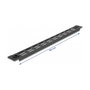DeLOCK Panel de Gabinete de Red 19 Pulgadas 1U Negro con Ranuras de Ventilación y Montaje sin Herramientas - Panel Ciego de Relleno para Rack