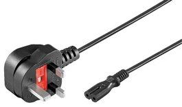 MicroConnect Cable de alimentación para portátil con conector C7 y enchufe UK de 1,8 m
