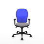 PIQUERAS Y CRESPO Silla de oficina Jorquera Gris y Azul