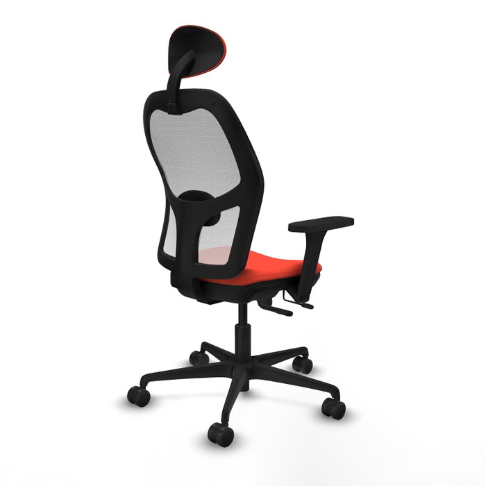PIQUERAS Y CRESPO Silla de oficina Jorquera Naranja oscuro y Blanco