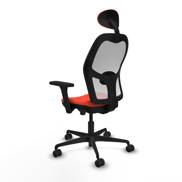 PIQUERAS Y CRESPO Silla de oficina Jorquera Naranja oscuro y Blanco