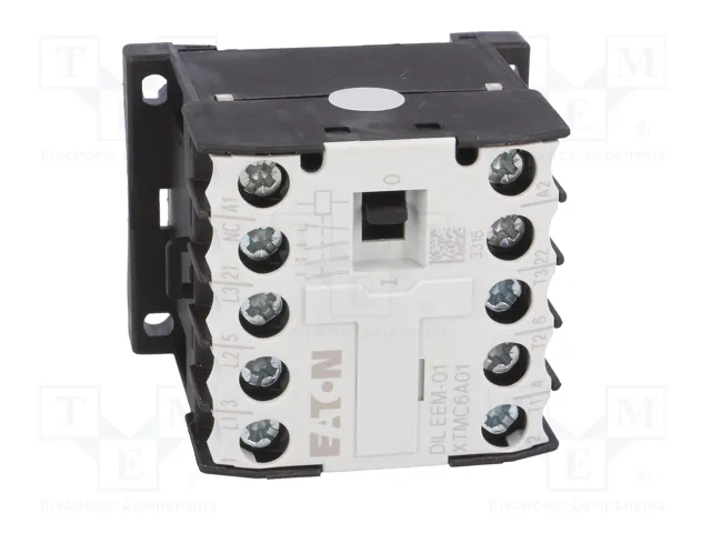 EATON ELECTRIC Contactor DILEEM 3-polar 24VAC 6,6A