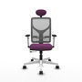 PIQUERAS Y CRESPO Silla de oficina Motilla con mecanismo Sincro/Traslack, Morado y Gris