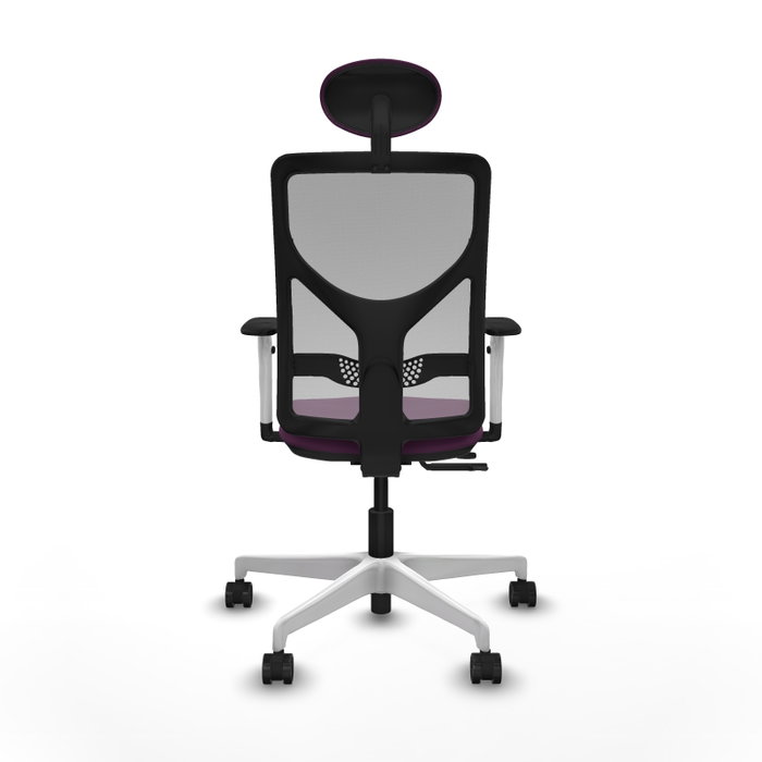 PIQUERAS Y CRESPO Silla de oficina Motilla con mecanismo Sincro/Traslack, Morado y Gris