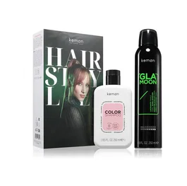 Kemon Set Styling Glamoon Shine y Color Hair Treatment Shampoo