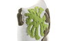 DKD Home Decor Cojín de Poliéster Blanco con Aplicaciones 50x30 cm