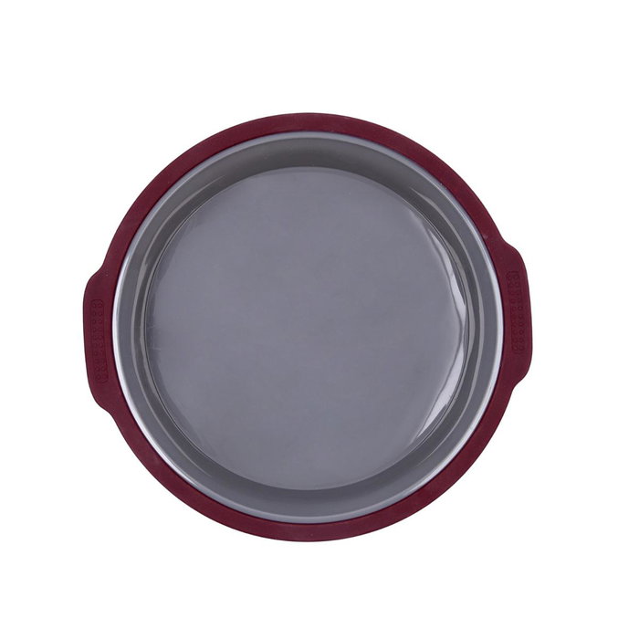 Molde Tarta Redondo Silicona Reforzado Scarlet Quid 25,7x26,8x5,8 cm (12 Unidades)