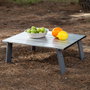 Aktive Mesa de camping plegable de aluminio 55x41x20 cm