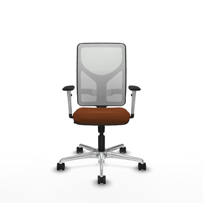PIQUERAS Y CRESPO Silla de oficina Motilla con mecanismo Sincro, Marrón y Blanco PIQUERAS Y CRESPO Silla de oficina Motilla con mecanismo Sincro, Marrón y Blanco