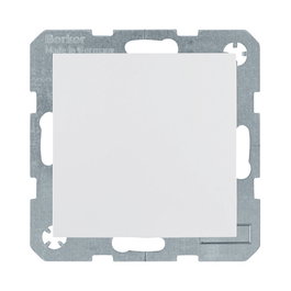 BERKER Toma de corriente Schuko 4751 89 89 con tapa abatible, Blanco