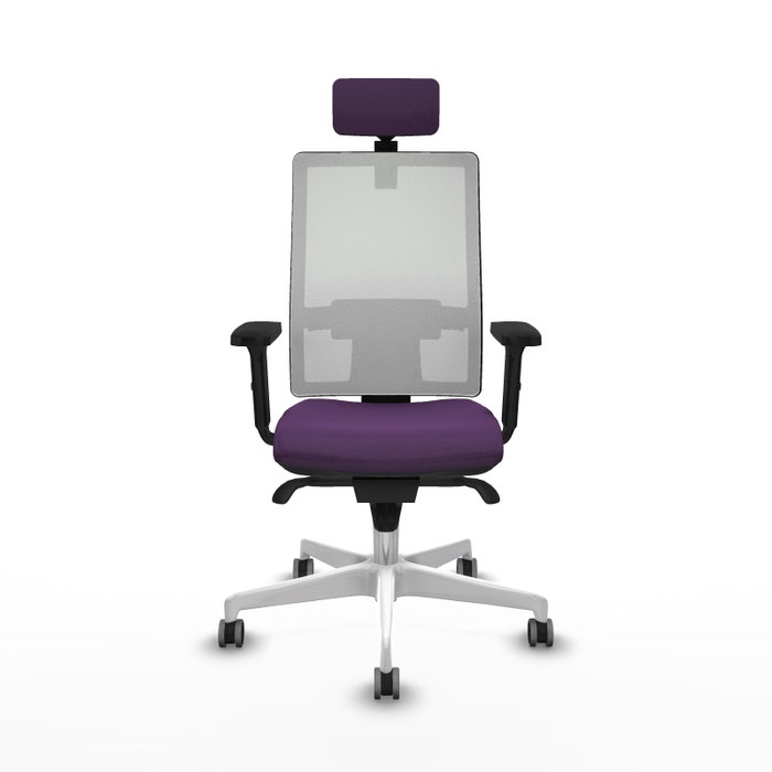 PIQUERAS Y CRESPO Silla de oficina Horna con mecanismo Sincro Morada y Blanca PIQUERAS Y CRESPO Silla de oficina Horna con mecanismo Sincro Morada y Blanca