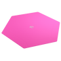 Gamegenic Bandeja Magnética Hexagonal Reversible Negra/Rosa para Juegos de Mesa y Tablero 35,3x53,3 cm