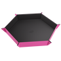 Gamegenic Bandeja Magnética Hexagonal Reversible Negra/Rosa para Juegos de Mesa y Tablero 35,3x53,3 cm