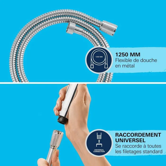 Grohe 22106000 Manguera de ducha VitalioFlex Long-Life Metal 1,25 m